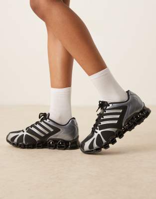 adidas Originals Mega Ghostride trainers in black and grey