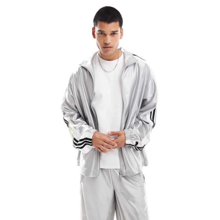 Adidas Originals megabreak jacket in grey | ASOS