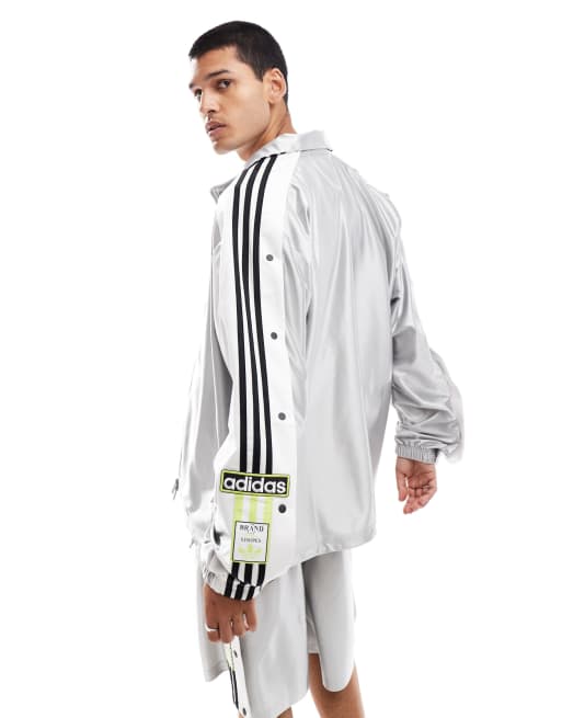 Adidas Originals megabreak jacket in grey | ASOS