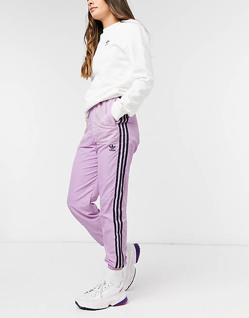 adidas Originals mesh logo sweatpants in pink | ASOS