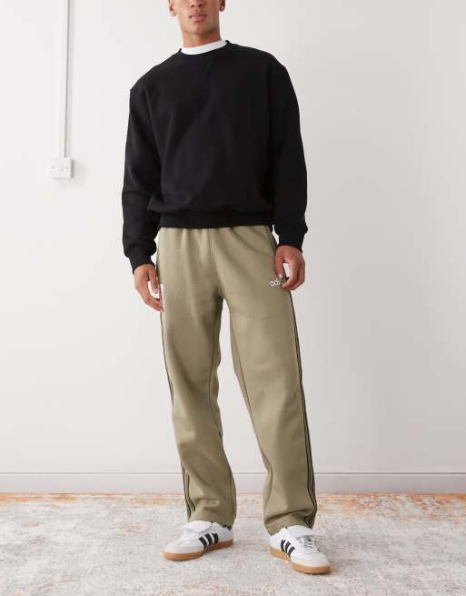 adidas Originals Mesh stripe pants in orbit green, 2 of 5