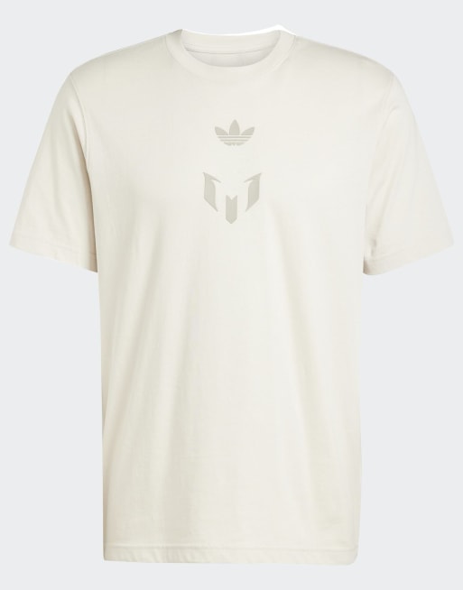 adidas Originals – Messi – Kremowy T-shirt