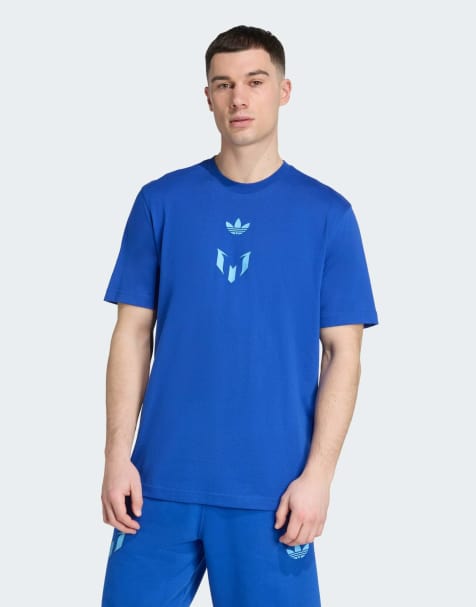 adidas Originals Messi tee in royal blue