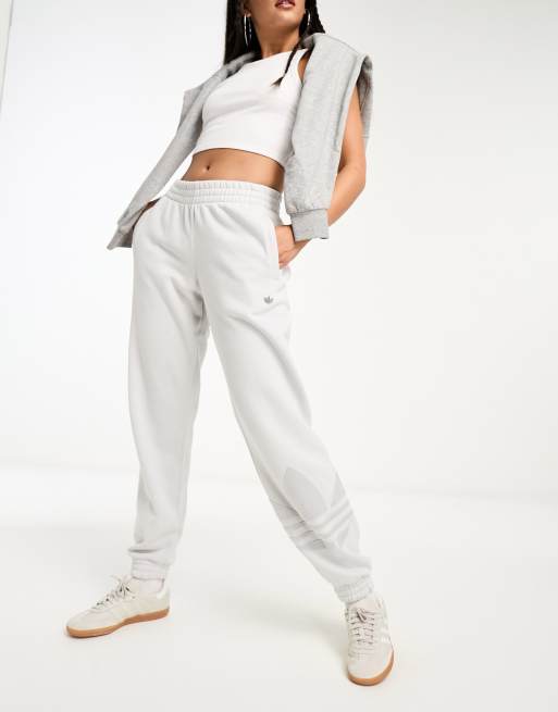 adidas Originals Metamoto trackies in light grey | ASOS