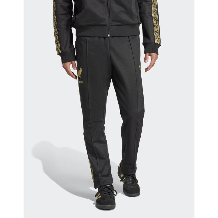 old adidas Trefoil TrackPants Black/Gold Adidas Originals Large