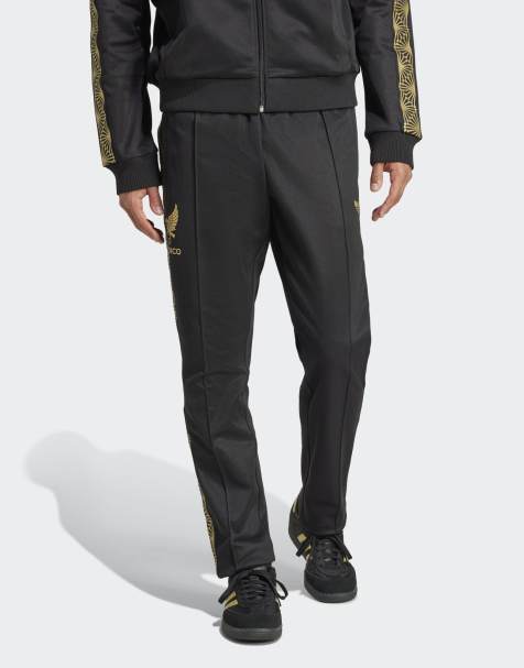 adidas Originals – Mexico – Trainingshose in Schwarz und Gold - view 1