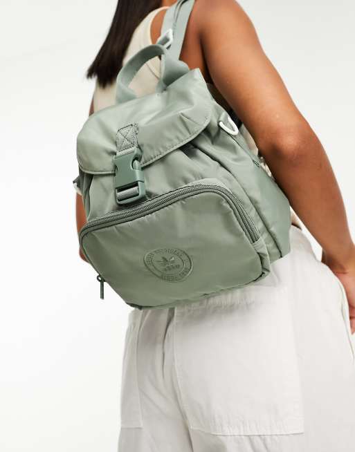 Adidas green store mini backpack