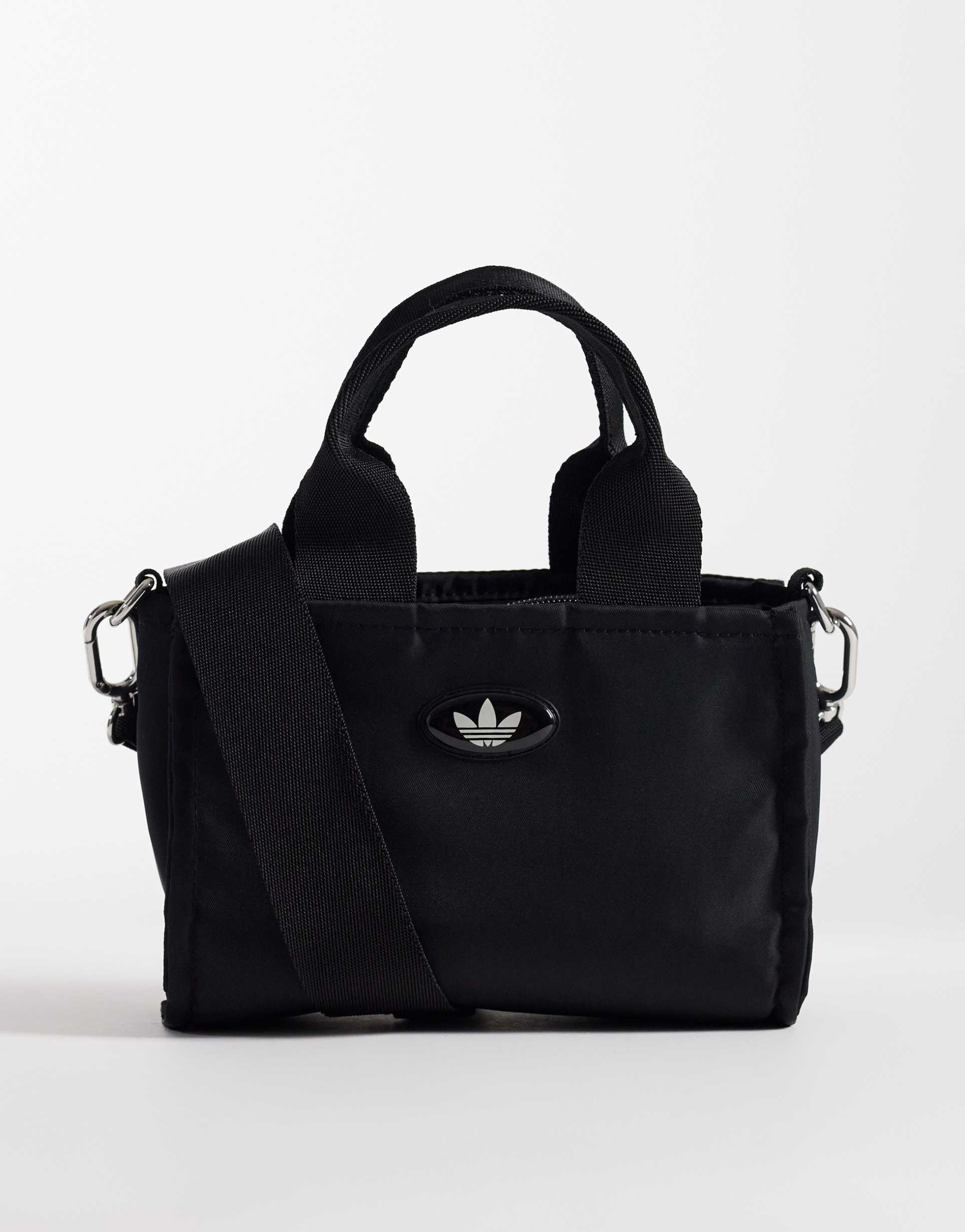 adidas originals micro mini tote bag in black