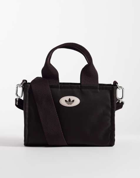 adidas Originals Micro Mini tote bag in dark brown - view 1