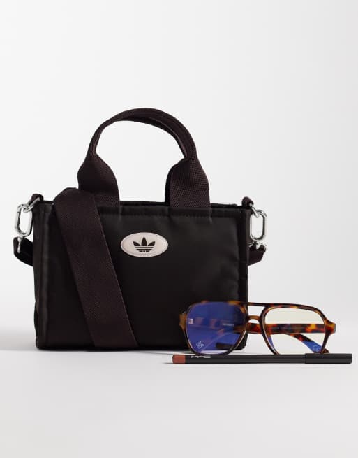 adidas Originals Micro Mini tote bag in dark brown | ASOS