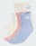 adidas Originals Mid ankle socks 6 pairs in chalk blue / wonder mauve