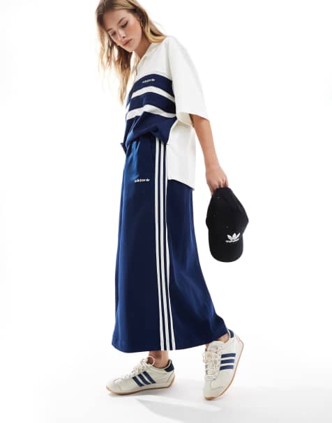 adidas Originals - Midi rok in indigo - view 1