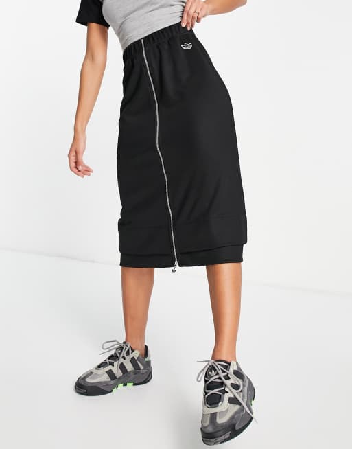 adidas originals midi skirt in black | ASOS