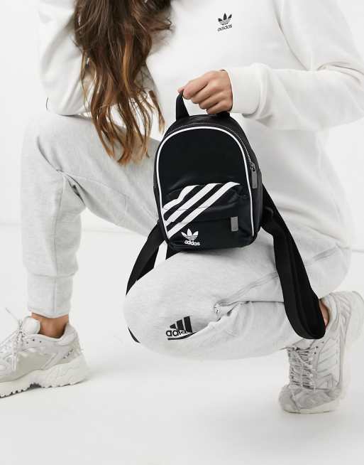 adidas black mini backpack