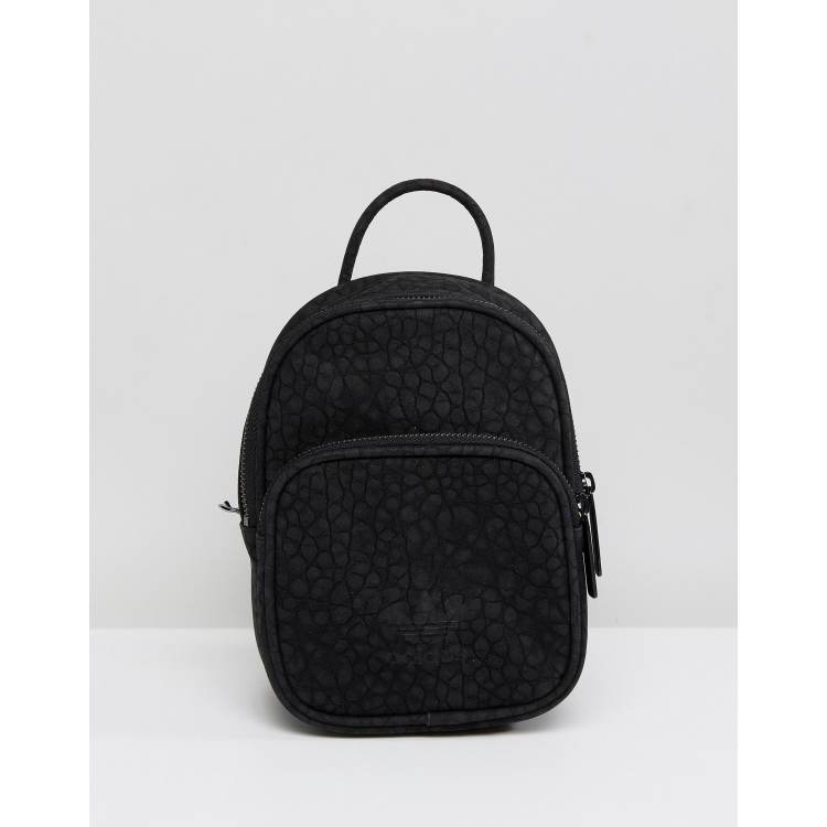 Adidas originals mini backpack in all black hotsell