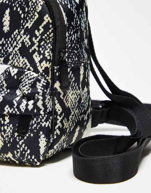 Adidas originals backpack with shop snake skin contrast print