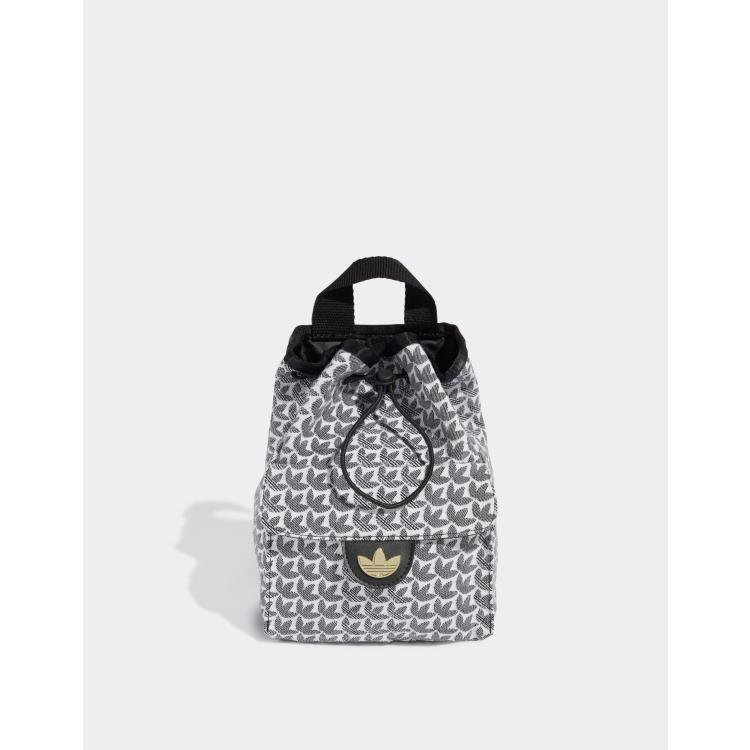 adidas Originals mini backpack in white and black