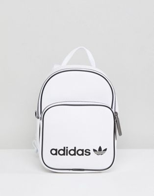 adidas Originals Mini Backpack In White 