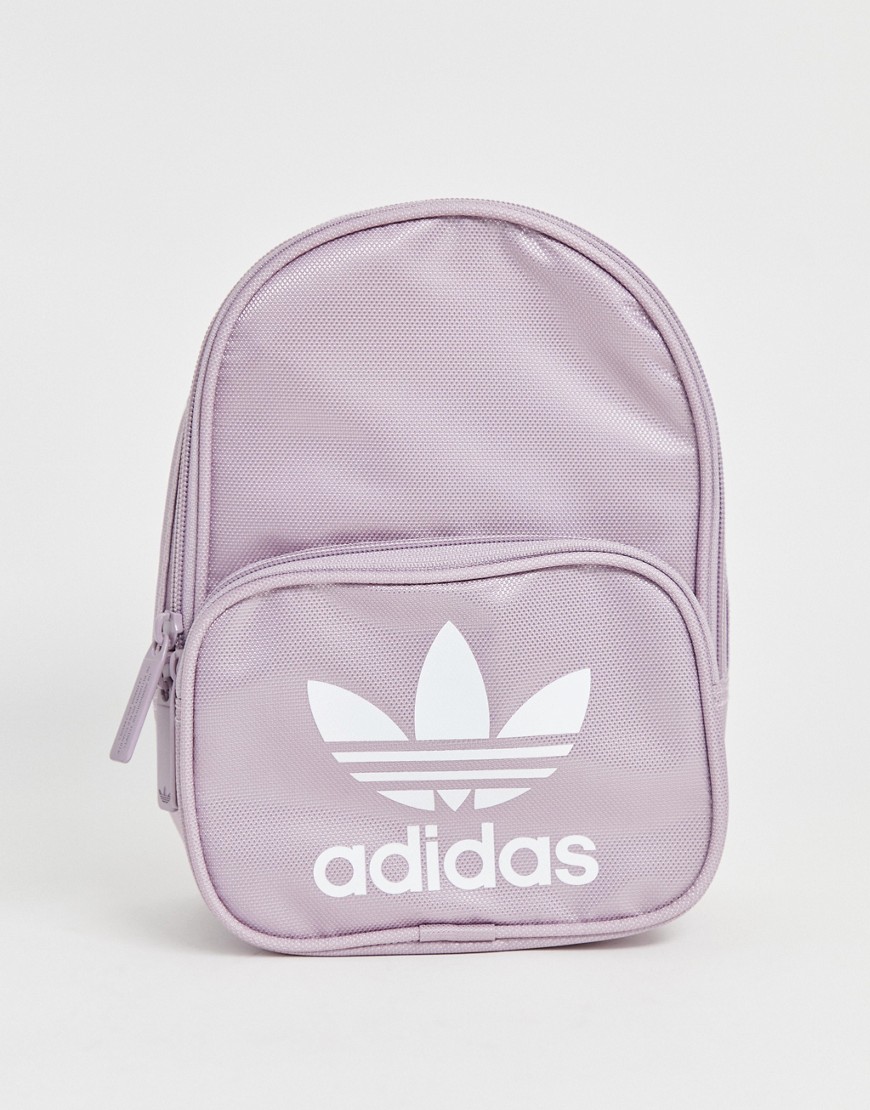 Adidas Originals Mini Backpack With Trefoil Logo-purple