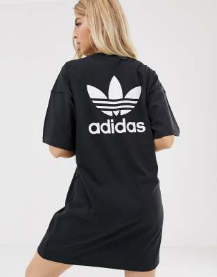 adidas black t shirt dress