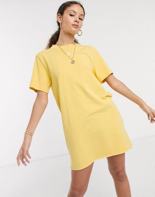 yellow adidas t shirt dress