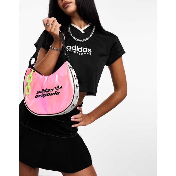 Pink adidas shoulder outlet bag