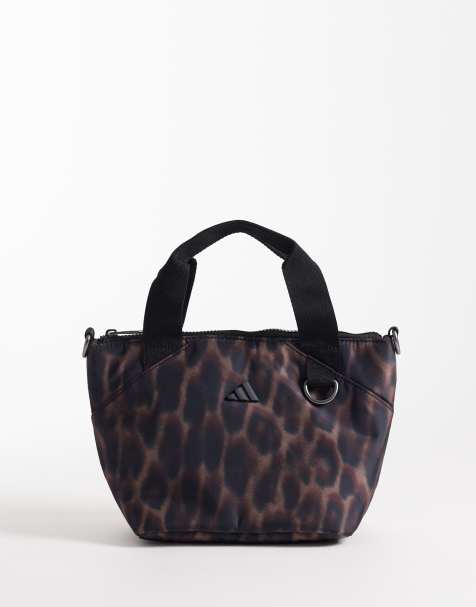 adidas Originals mini tote bag in leopard print - view 1