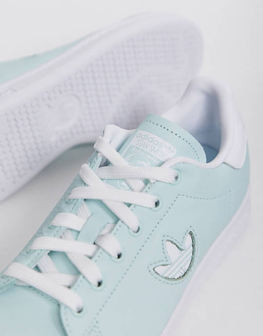 Adidas Originals Mint Green Stan Smith with Trefoil