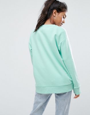 mint green adidas sweatshirt