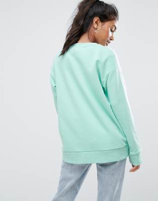 mint green adidas jumper