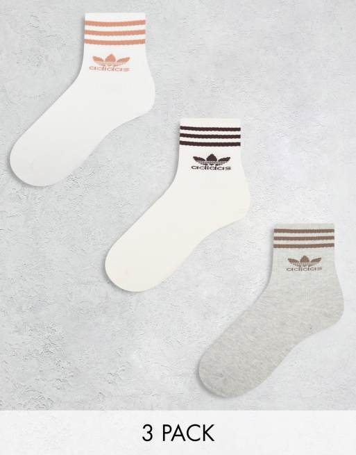 adidas Originals – Mittelhohe Socken in neutralen Farben