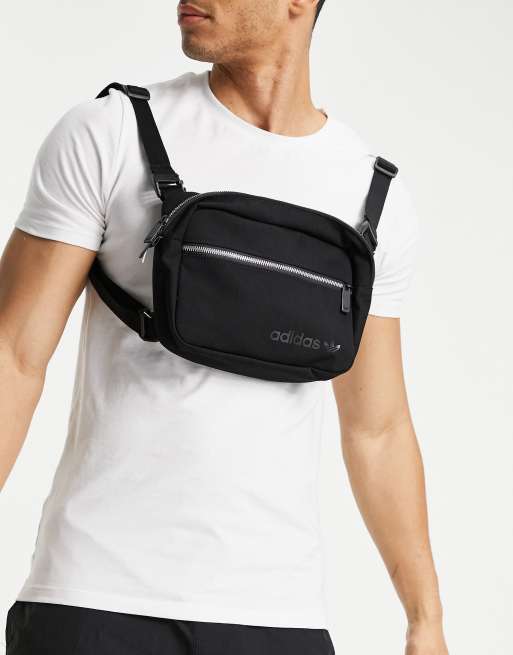 adidas originals modern airliner crossbody bag in black