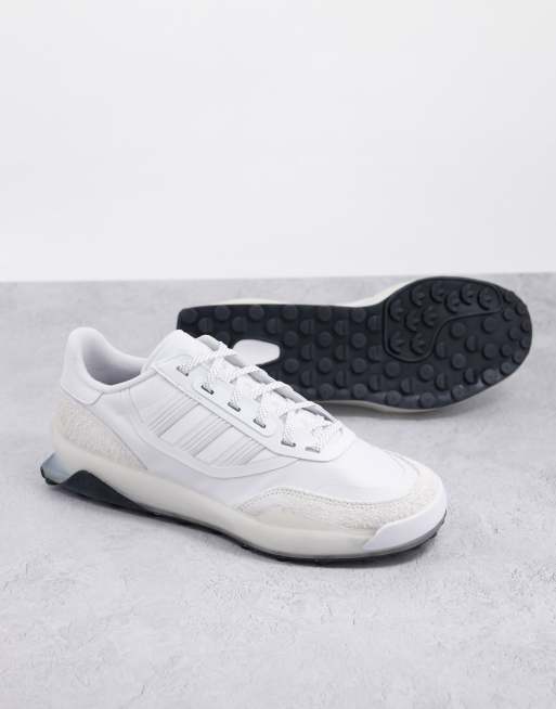 adidas Originals Modern Indoor Court trainers in white with black