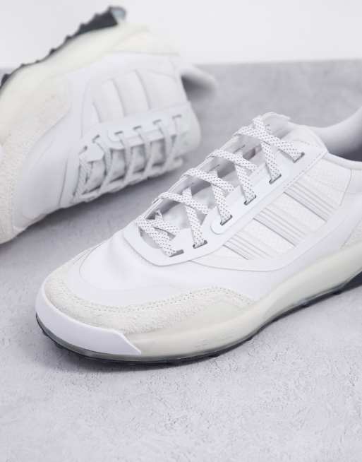 adidas Originals Modern Indoor Court trainers in white with black