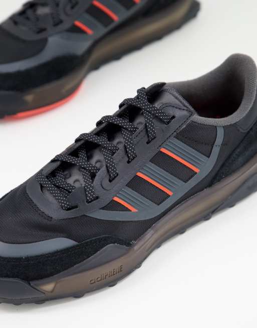 Adidas trainers black and hot sale red