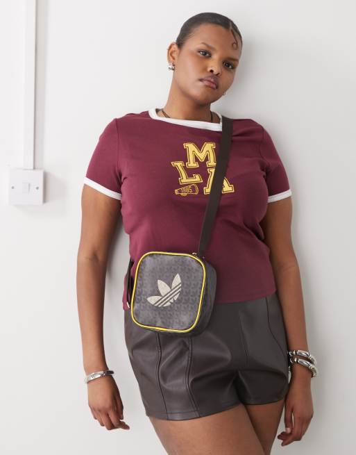 adidas Originals mono diamond bag in brown | ASOS