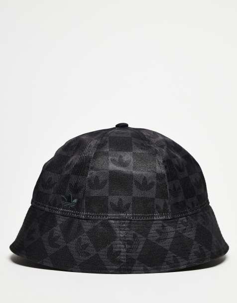 adidas Originals monogram bucket hat in black - view 1