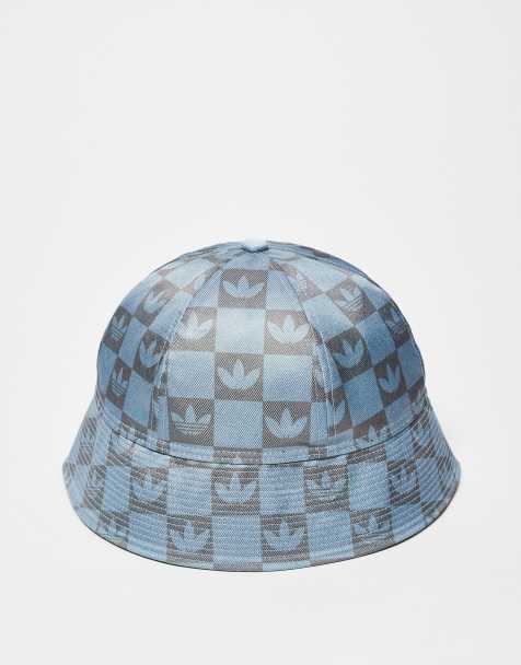 adidas Originals monogram bucket hat in blue - view 1