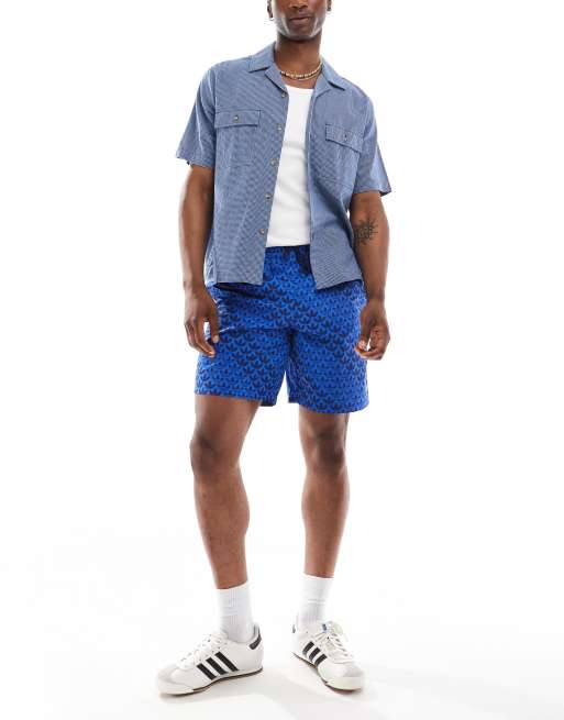 ボトムスその他 adidas Monogram 3S Short Pants Blue IY0324 Clothing - Monogram 3-Stripes Shorts - Blue | adidas South