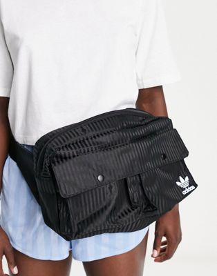 adidas Originals monogram waistbag in black - ASOS Price Checker