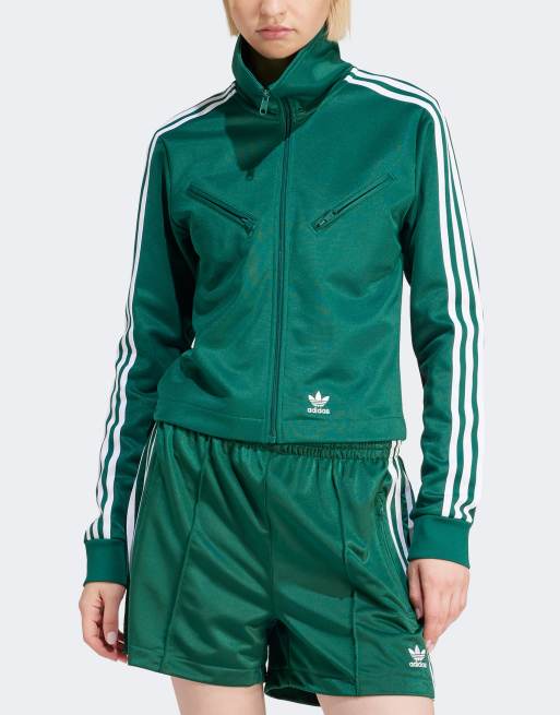 Adidas trainingsjack groen shops