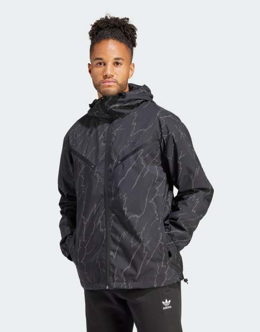 adidas Originals - Montreal - Windjack bedekt met print in zwart