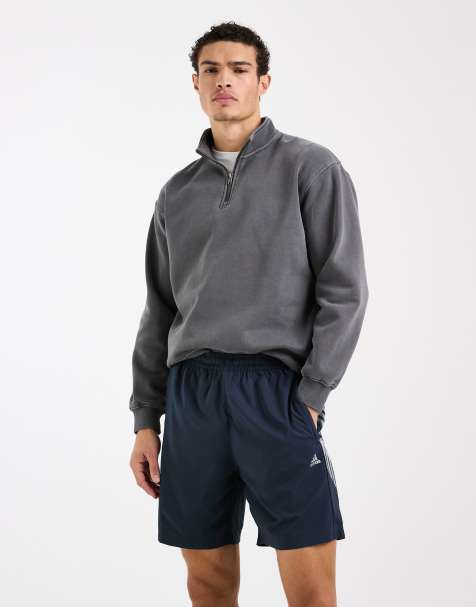 adidas Originals – Mörkblå, lätta shorts i regular fit - view 1