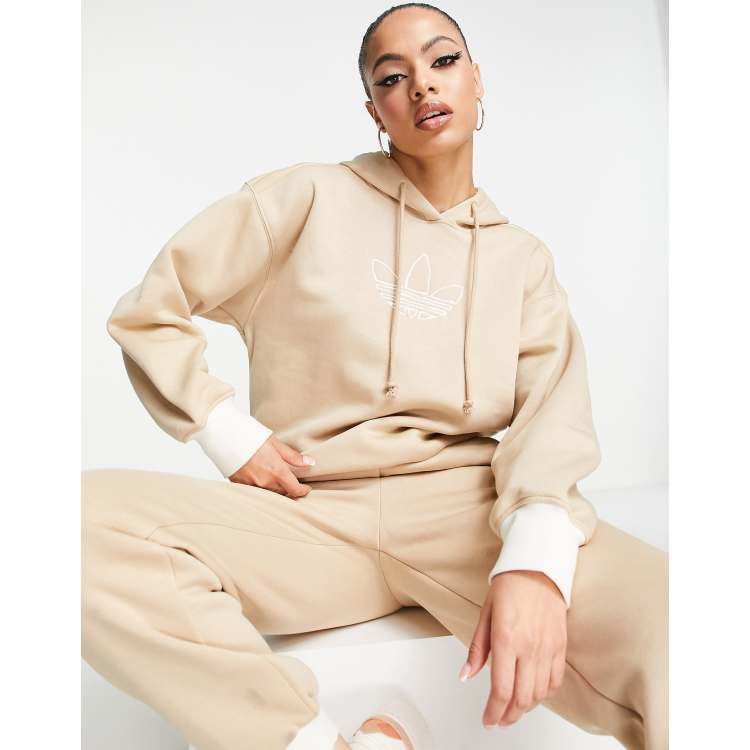 adidas deco trefoil hoodie