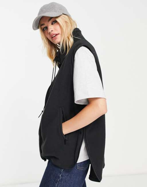 adidas Originals – Mountain Explorer – Weste in Schwarz mit Stehkragen