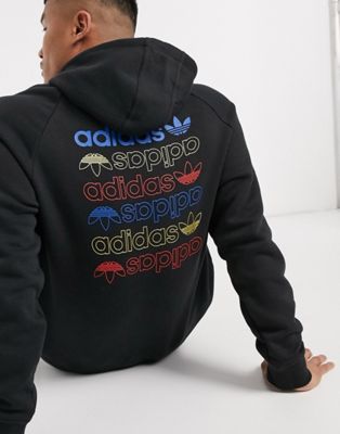 adidas originals space tech crop logo hoodie