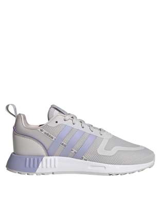 Adidas Originals Multix Sneakers In Gray With Lilac Details In Gray