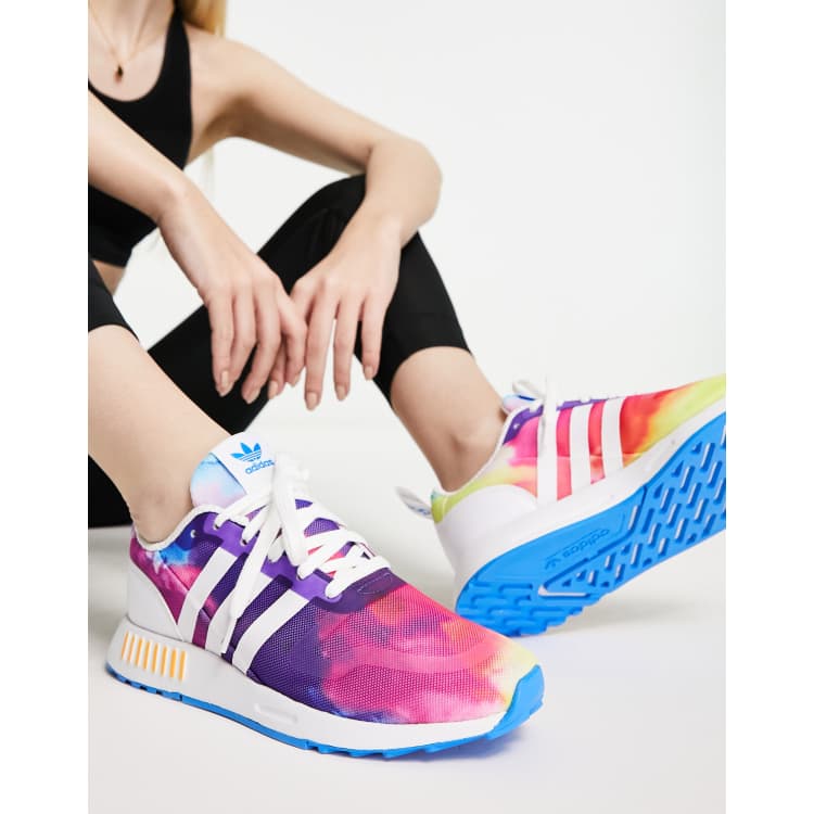 ideologi Tigge Allergisk adidas Originals Multix sneakers in white with multi color pops | ASOS