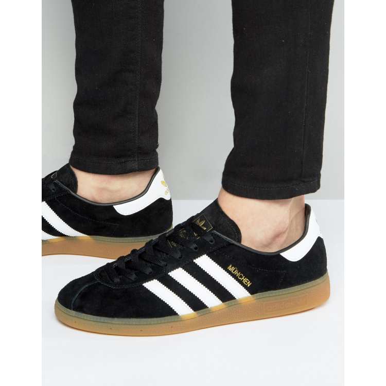 acelerador Treinta martes adidas Originals Munchen Sneakers In Black BB5296 | ASOS