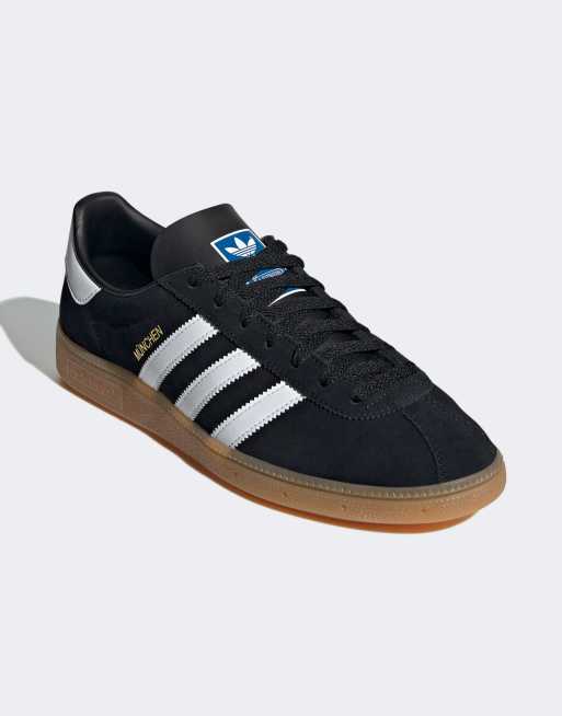 Lo dudo equivocado Puñalada adidas Originals Munchen sneakers in black | ASOS